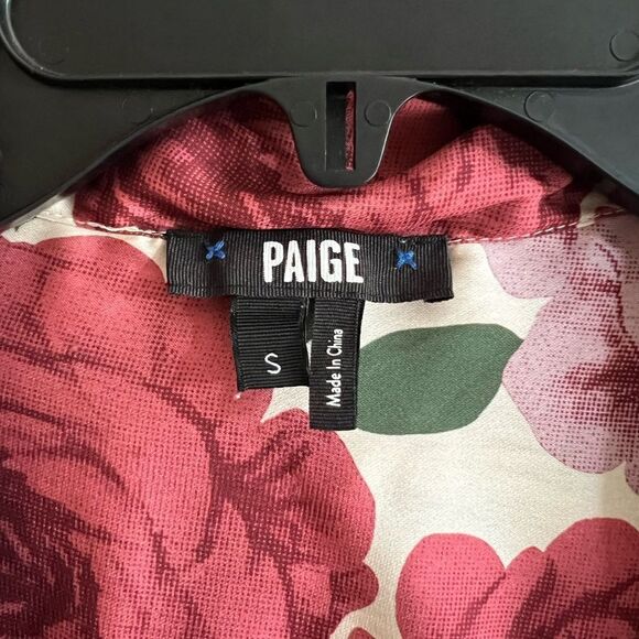 Paige Floral Print Neck Tie Button Down Blouse - Picture 4 of 6